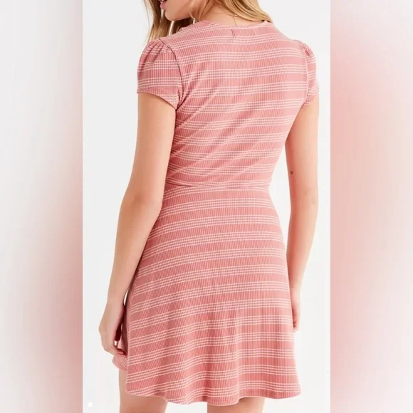 NWOT Urban Outfitters Knit Wrap Mini Dress